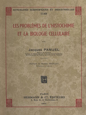 cover image of Les problèmes de l'histochimie et la biologie cellulaire